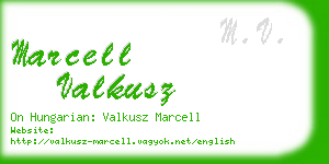 marcell valkusz business card